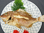 鯛の塩焼きサービス